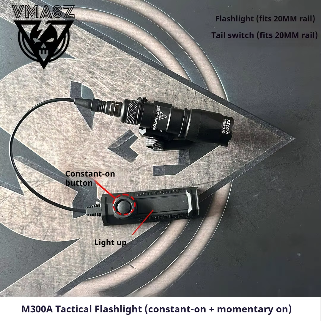 Linterna táctica Surefire M600B/M600C Rail Picatinny para pistola o rifle