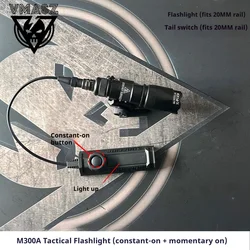 Linterna táctica Surefire M600B/M600C Rail Picatinny para pistola o rifle