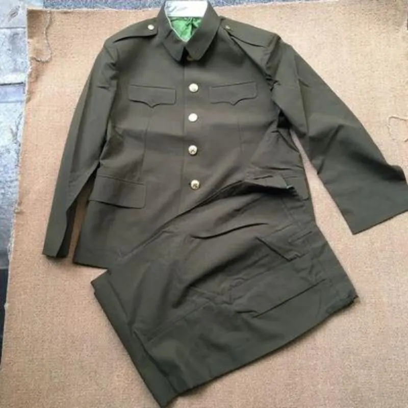 Conjunto verde militar de lana veraniego estilo vintage Fantine - imagen 2