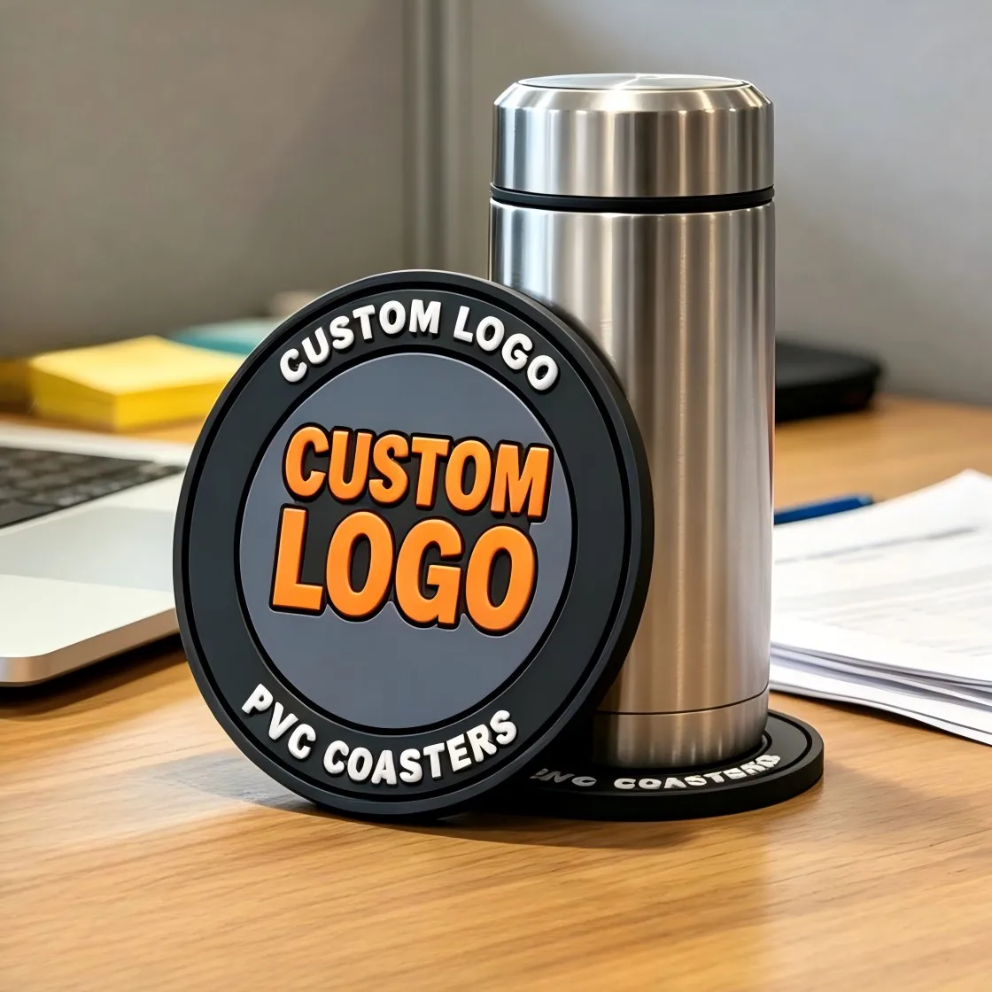 Posavasos personalizados PVC, goma y silicona para cafetería, hotel - imagen 2