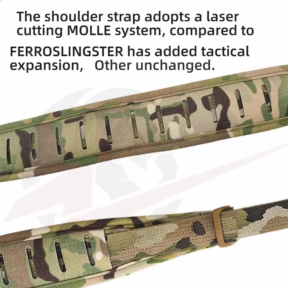 Correa táctica estilo Ferro Concepts dos puntos acolchada MOLLE - imagen 2