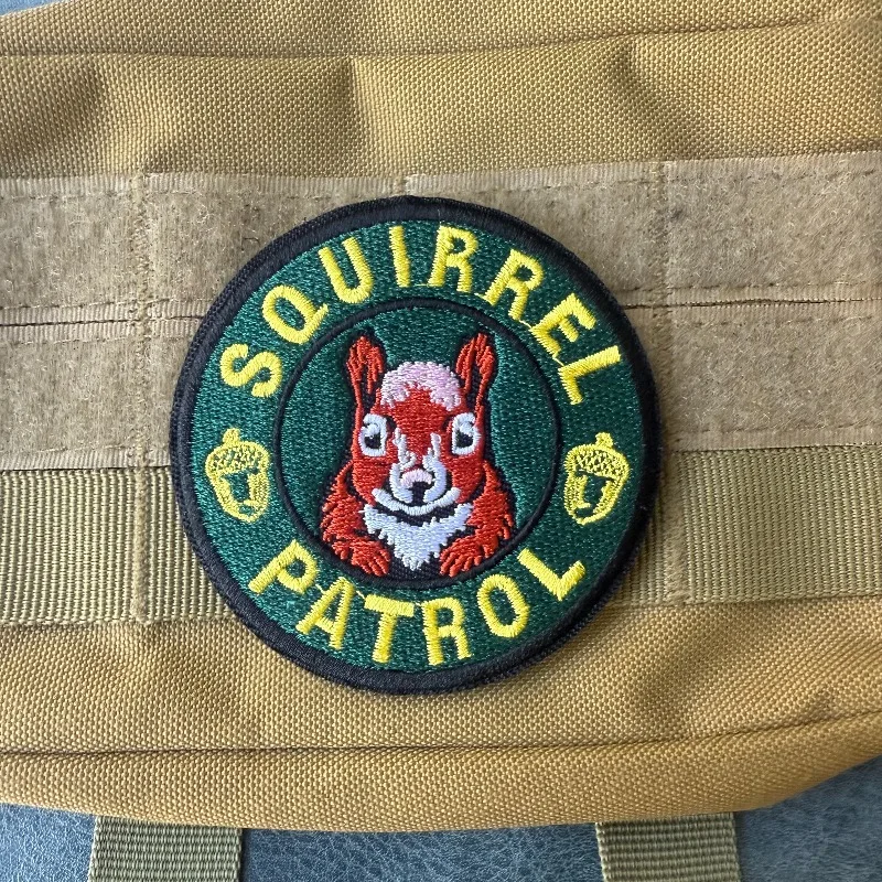 Parche bordado Ardilla roja Patrulla – Para coser o planchar