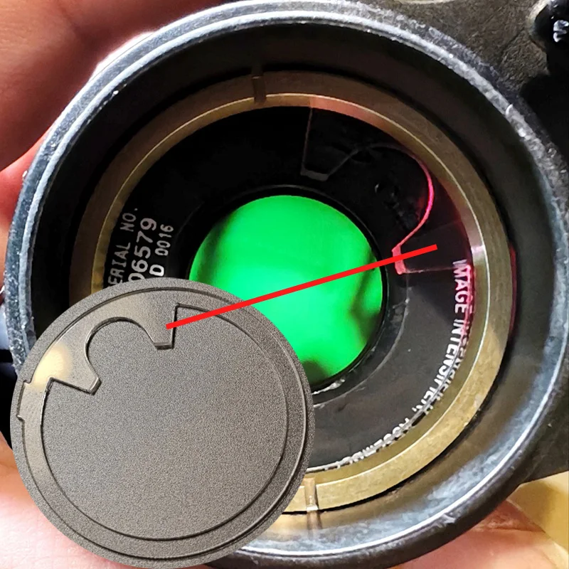 Guía de luz fibra óptica para NVG PVS-14, lámina transparente - imagen 3