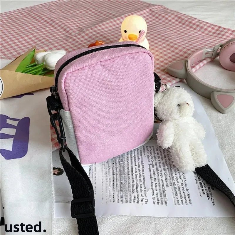 Bolsa de lona mensajero hombro para mujer, estilo urbano - imagen 4