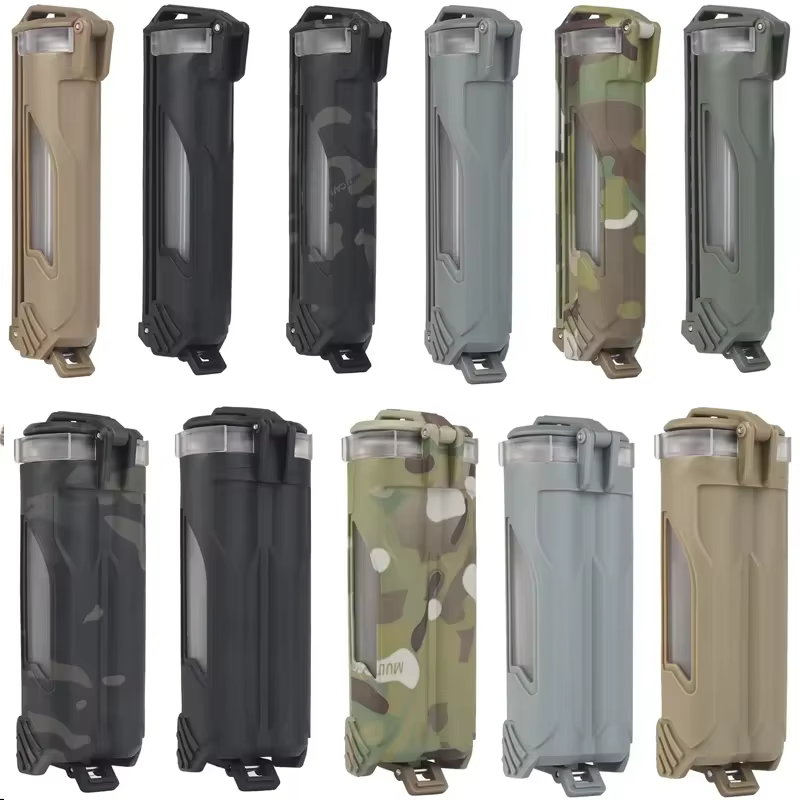 Caja de baterias tactica impermeable para MOLLE 18650/AA/AAA/CR123 - imagen 2