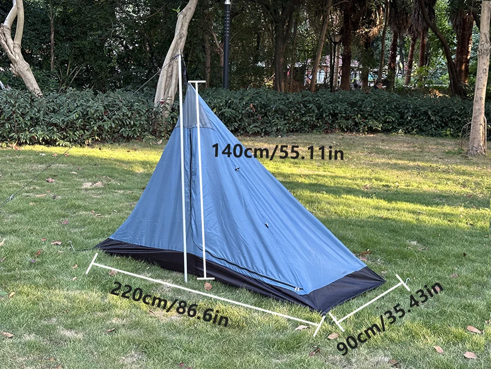 Tienda mosquitera ultraligera 1 persona – Tipi piramidal - imagen 4