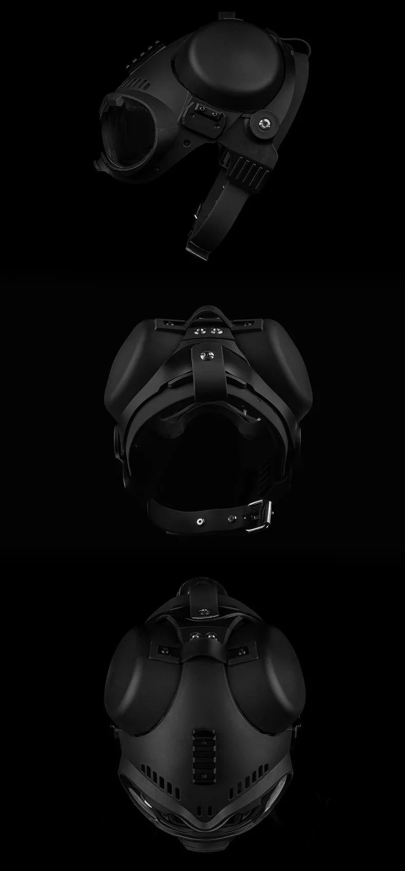 Casco en color negro y café