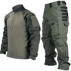 Uniforme táctico camuflaje ripstop para caza, cargo y airsoft