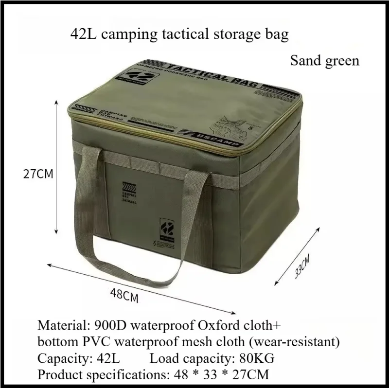 Bolsa táctica aislante impermeable plegable para picnic y camping