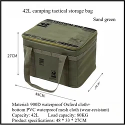 Bolsa táctica aislante impermeable plegable para picnic y camping