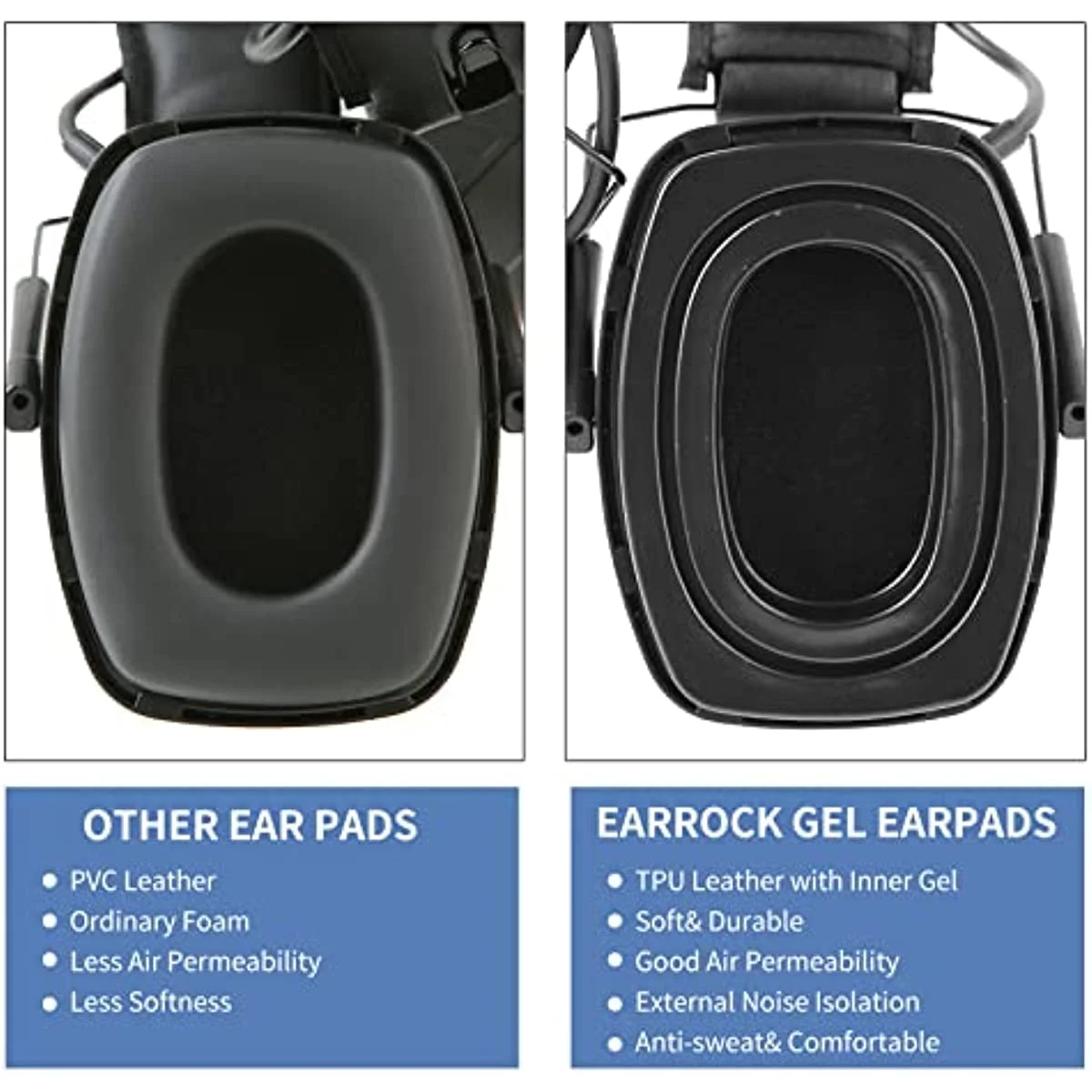 Almohadillas gel silicona repuesto Walkers Razor – Protectores auditivos - imagen 4