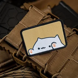 Parche MOLLE Bongo gato gordo adhesivo para mochila