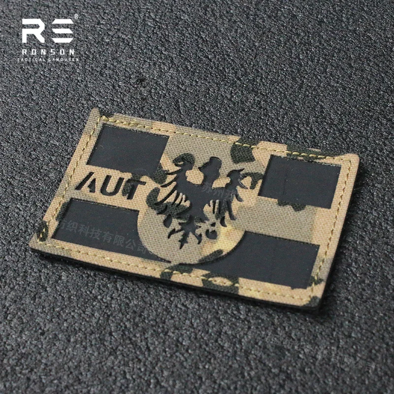 Parche táctico reflectante NIR IRR bandera camuflaje Austria