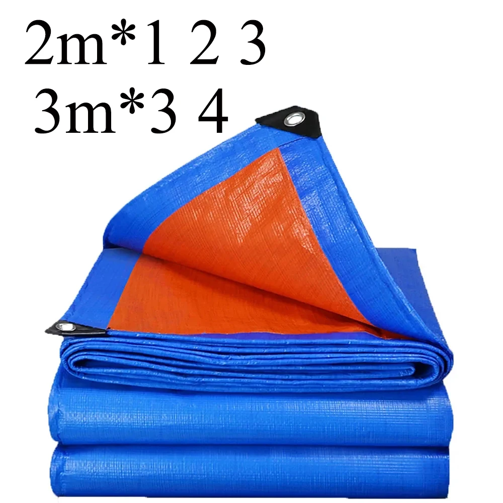 Lona ripstop azul naranja impermeable para patio - imagen 3