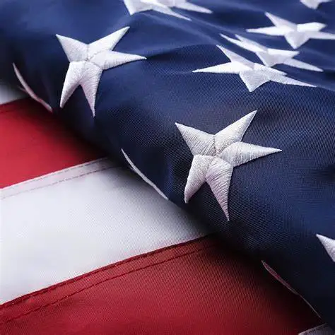 Bandera americana Estrellas y Rayas Nylon Impermeable Bordada - imagen 5