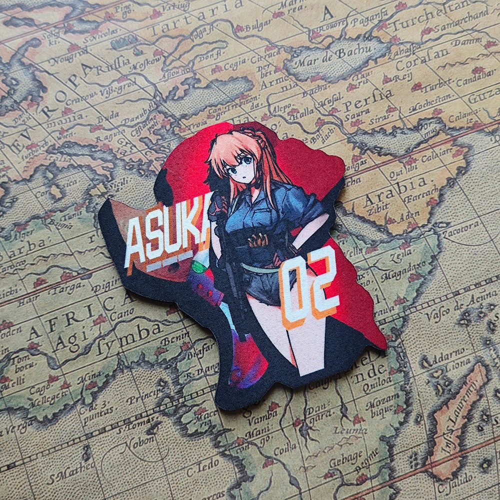 Parche táctico EVA Asuka y Rei Ayanami para decorar mochilas - imagen 4