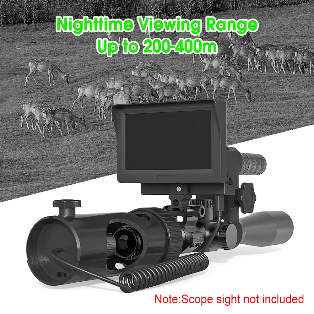 Telescopio de visión nocturna IR con retícula integrada y visor - imagen 4