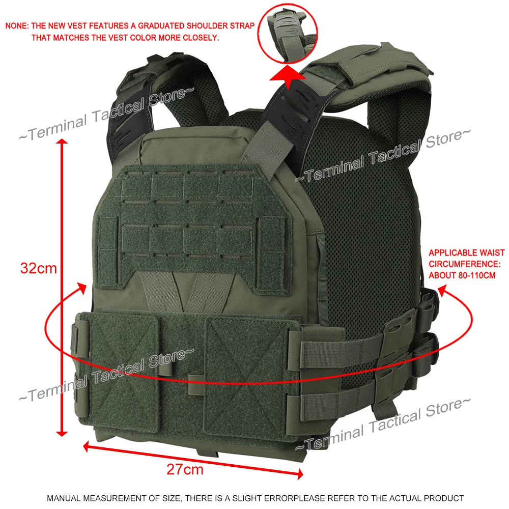 KZ Portaplacas MOLLE ligero para airsoft ajustable y liberación rápida