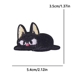 Parches termoadhesivos gato de dibujos animados para ropa infantil