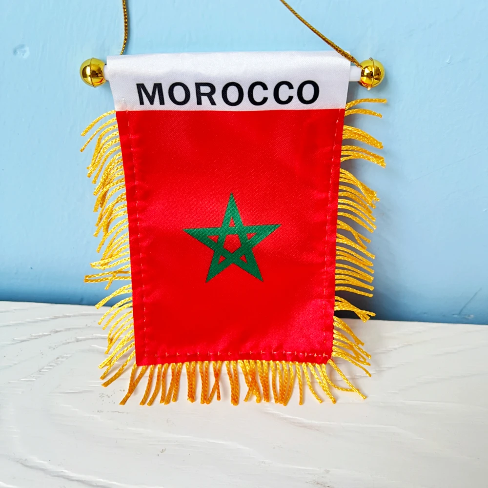 Banderín colgante Marruecos coche