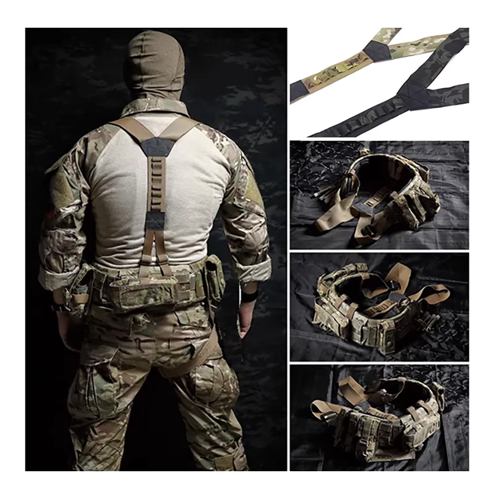 Cinturón táctico MOLLE con funda para caza y airsoft - imagen 3