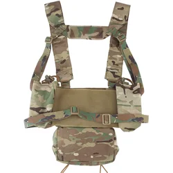 Aparejo pecho táctico MOLLE porta revistas 5,56/7,62 con arnés
