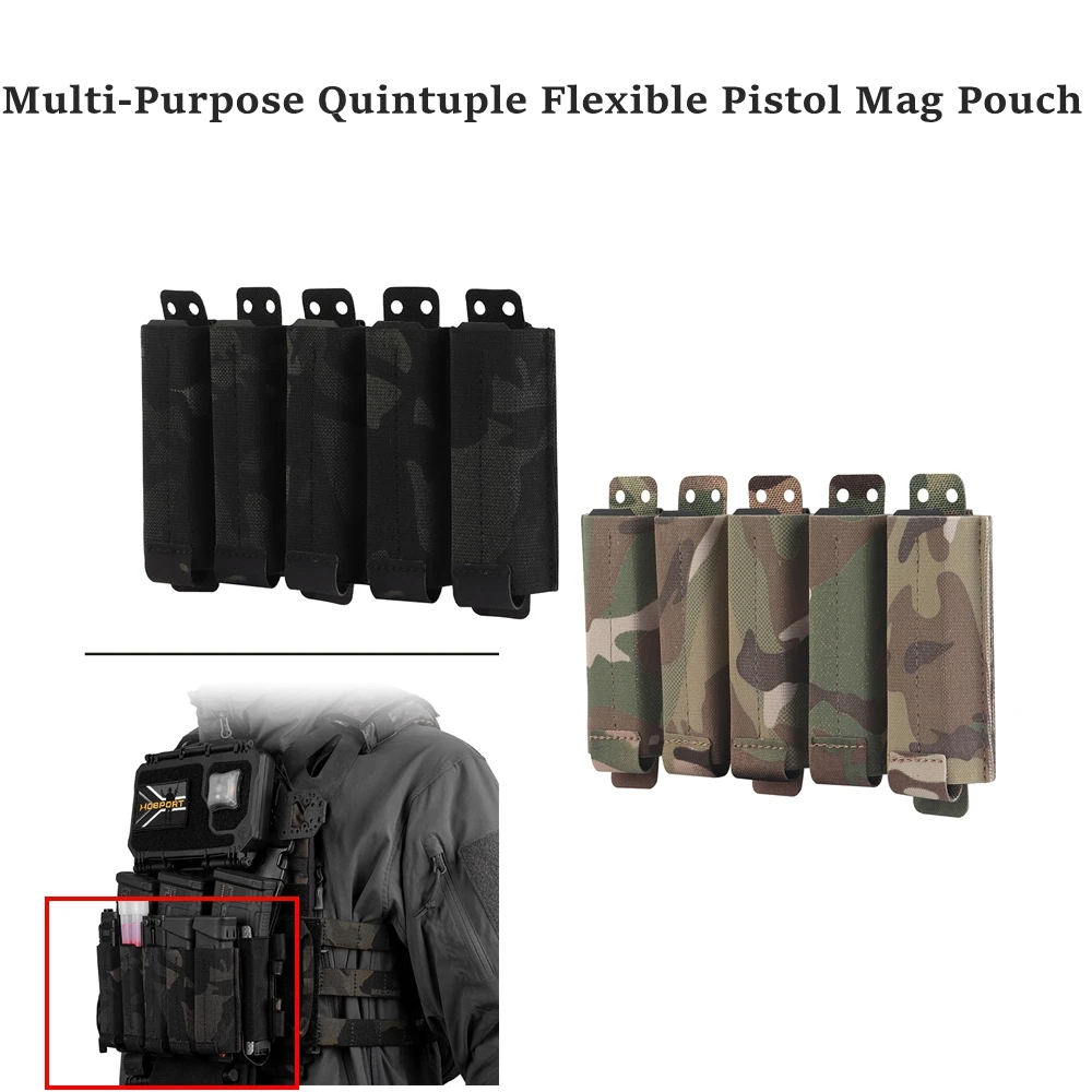 Funda táctica flexible para cargadores de pistola MOLLE - imagen 3