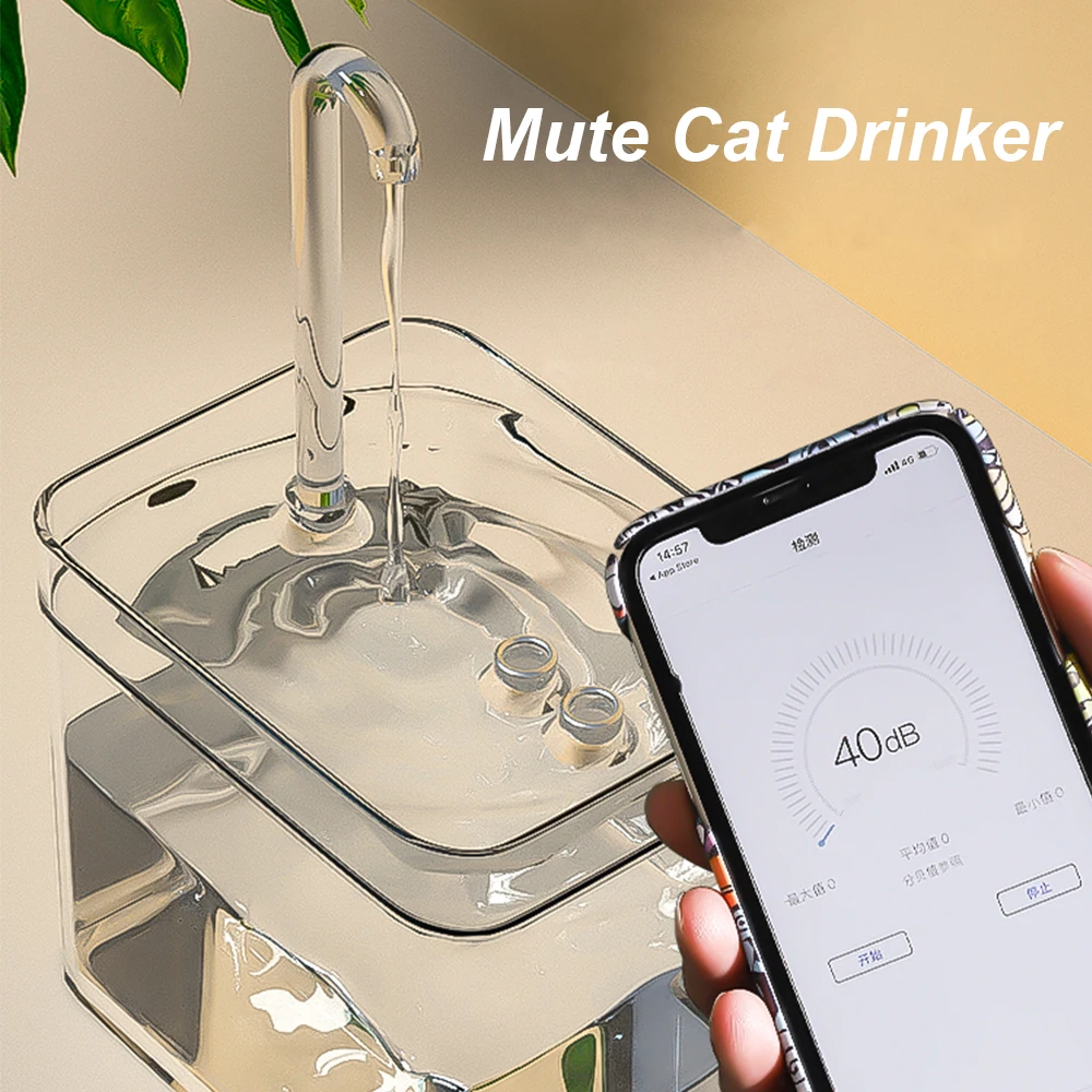 Fuente de agua para gatos con filtro automático USB silencioso - imagen 5