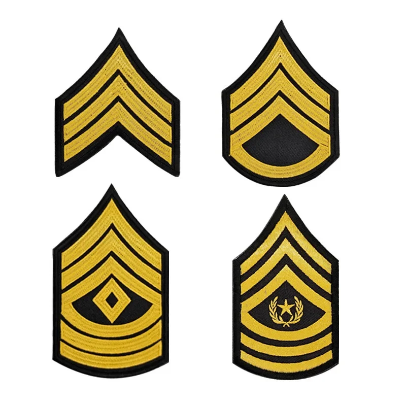 Insignia militar bordada para chaqueta de vuelo con Velcro - Rango - imagen 2