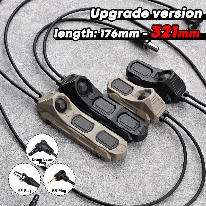 Interruptor remoto táctico doble botón con cable para Picatinny M-LOK - imagen 4