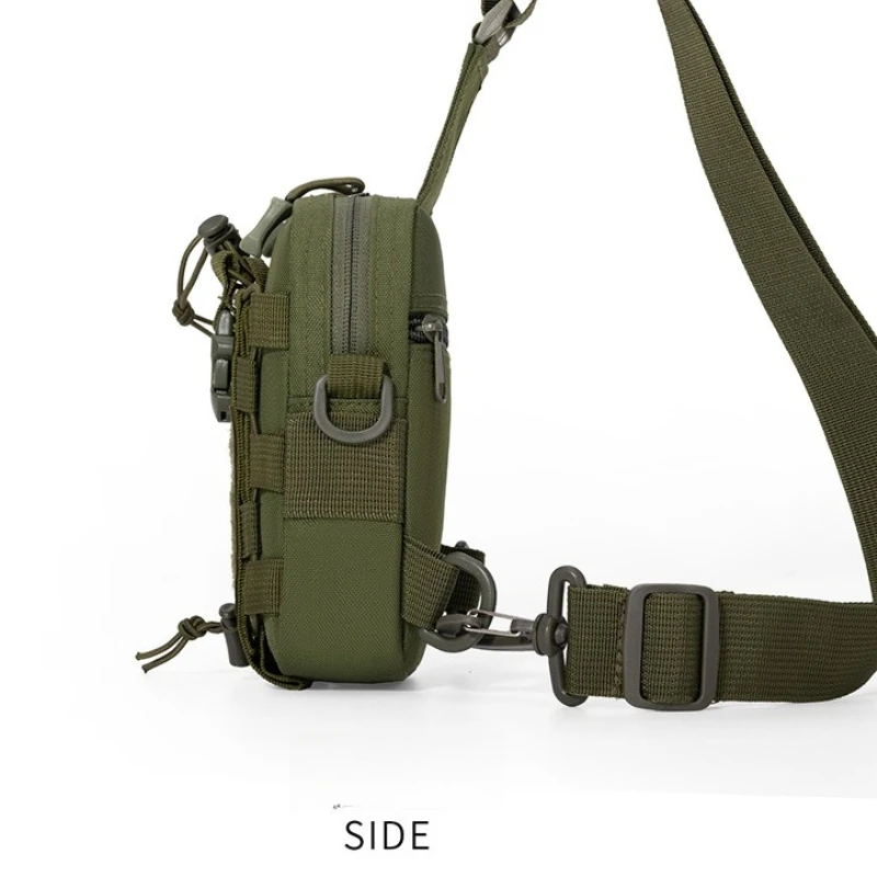 Bolsa de pecho táctica MOLLE con porta botella para senderismo - imagen 3