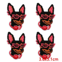 Parche bordado termoadhesivo corgi y beagle para ropa manualidades