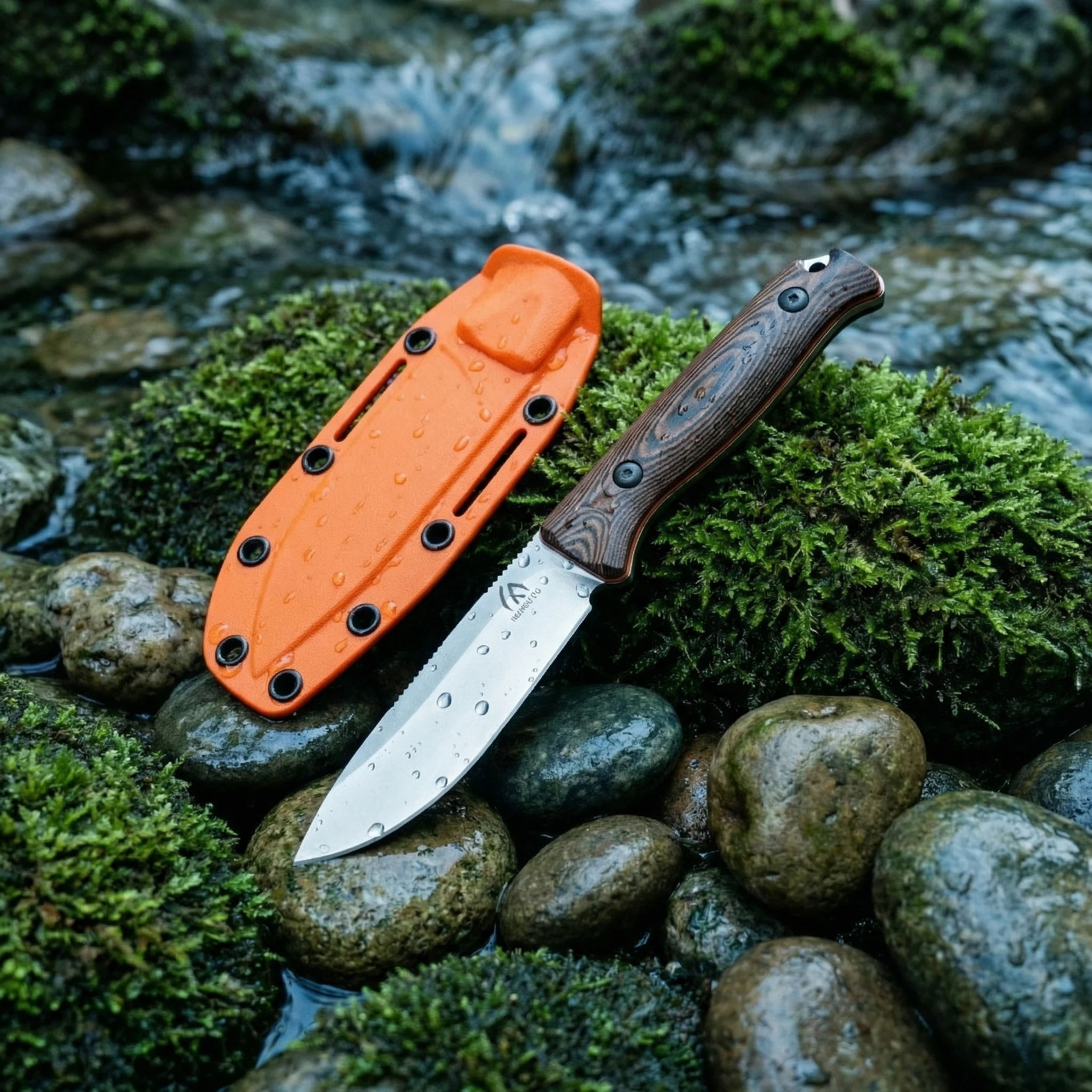 Cuchillo de supervivencia hoja fija para exterior emergencias