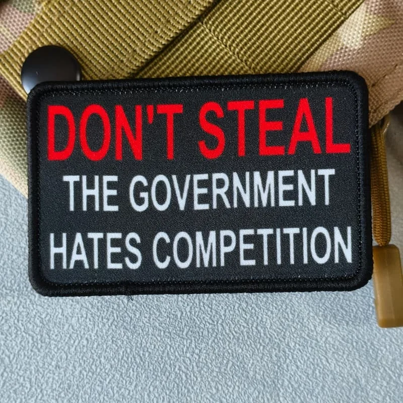 Parche táctico velcro gancho y bucle brazalete con slogan - imagen 5