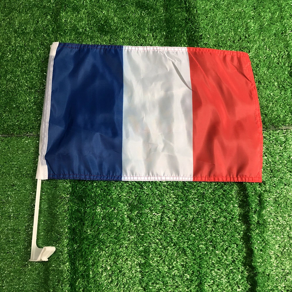 Bandera de Francia para coche – mástil plástico ondeante - imagen 3