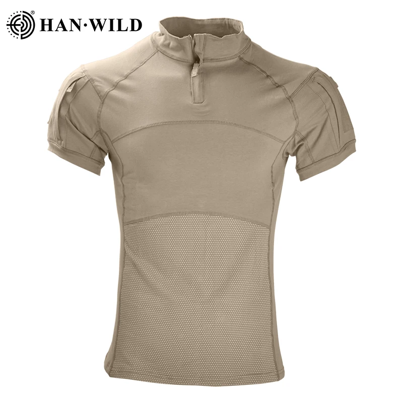 Camiseta táctica algodón camuflaje manga corta hombre verano - imagen 3