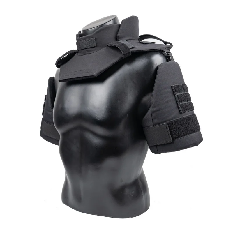 YDONG Chaleco Táctico Negro y Gris con Protección Cervical y Hombros - imagen 5