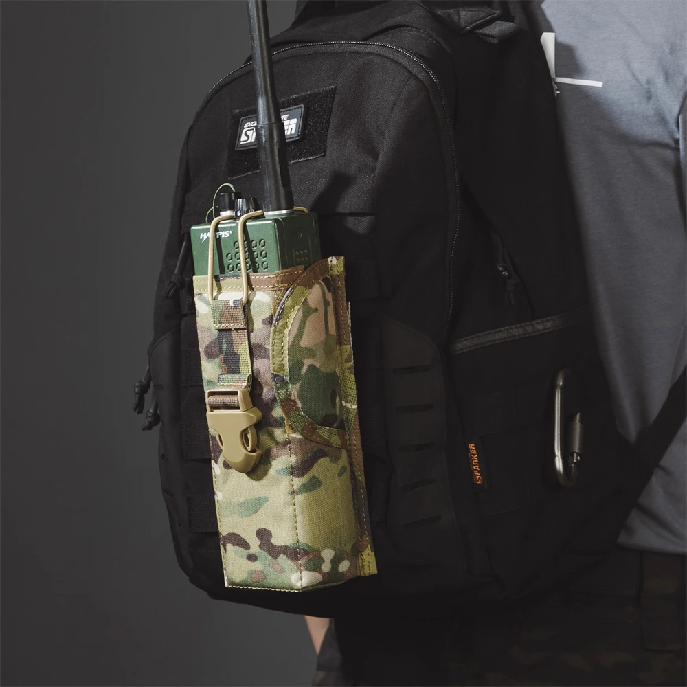 Bolsa tactica MOLLE para radio - funda de cinturon para interfono - imagen 4