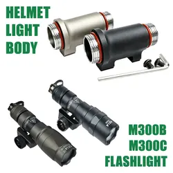 Soporte táctico para linterna de casco M300/M600 con riel Picatinny