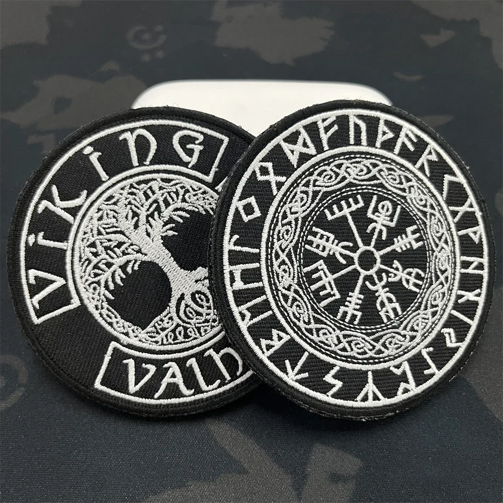 Parche bordado árbol de la vida táctico vikingo MOLLE para ropa - imagen 5