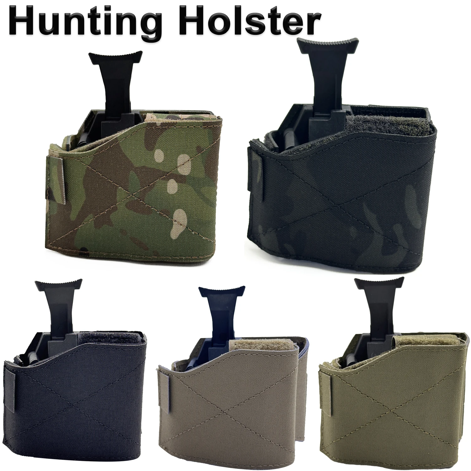 Funda táctica ligera MOLLE con correa ajustable rápida airsoft - imagen 2