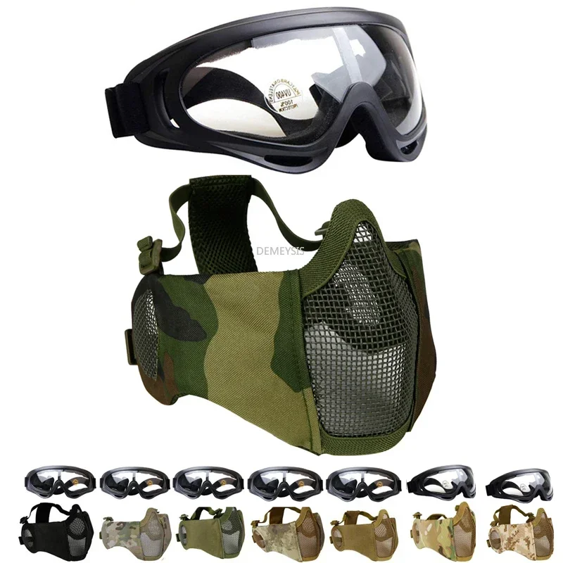 CS Wargame mascara de tiro con gafas proteccion
