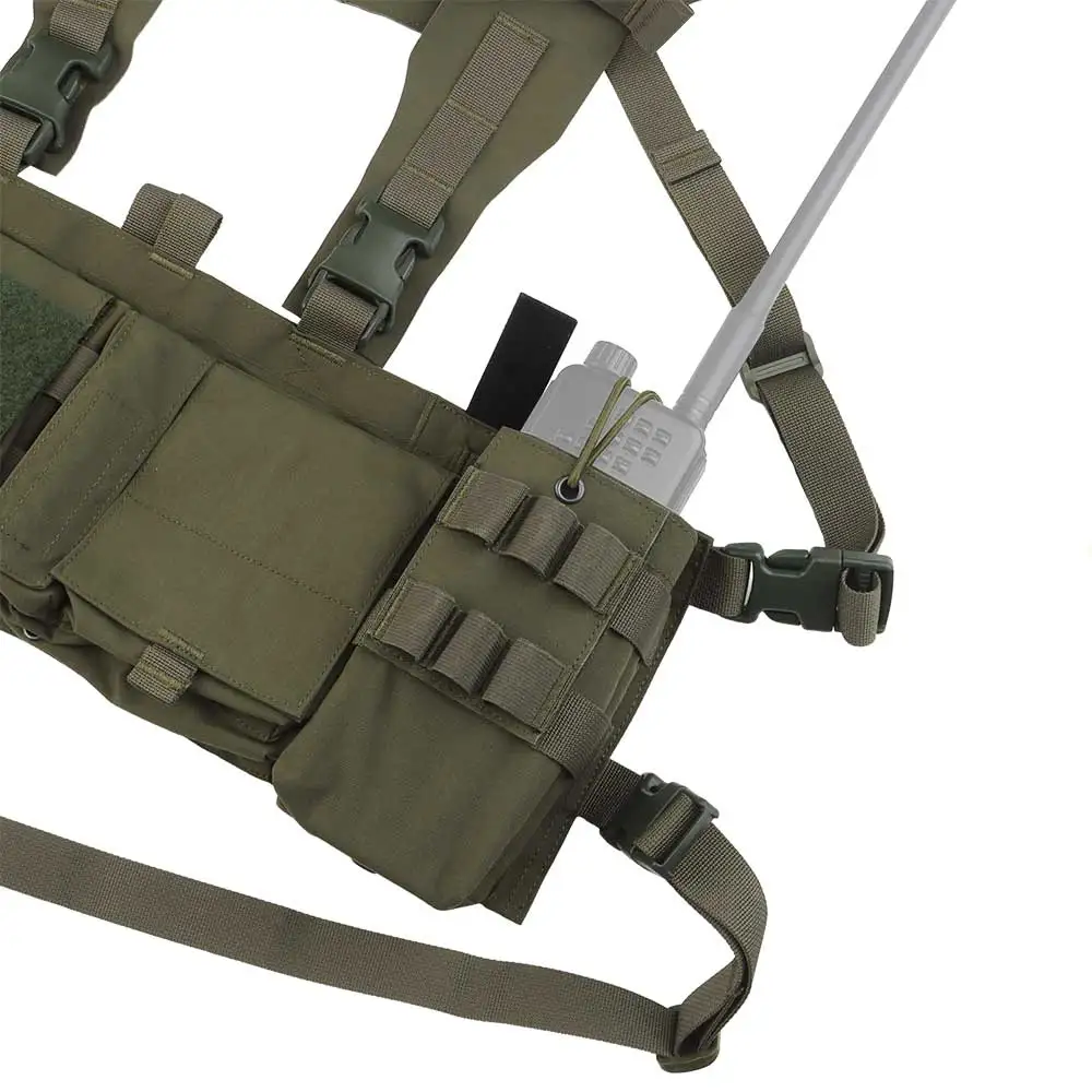 UW Chaleco táctico airsoft con cargadores, soporte radio y EDC médico - imagen 4