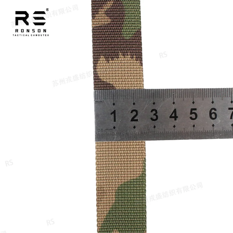 Cinta táctica camuflaje suizo poliéster duradero para correas - imagen 5
