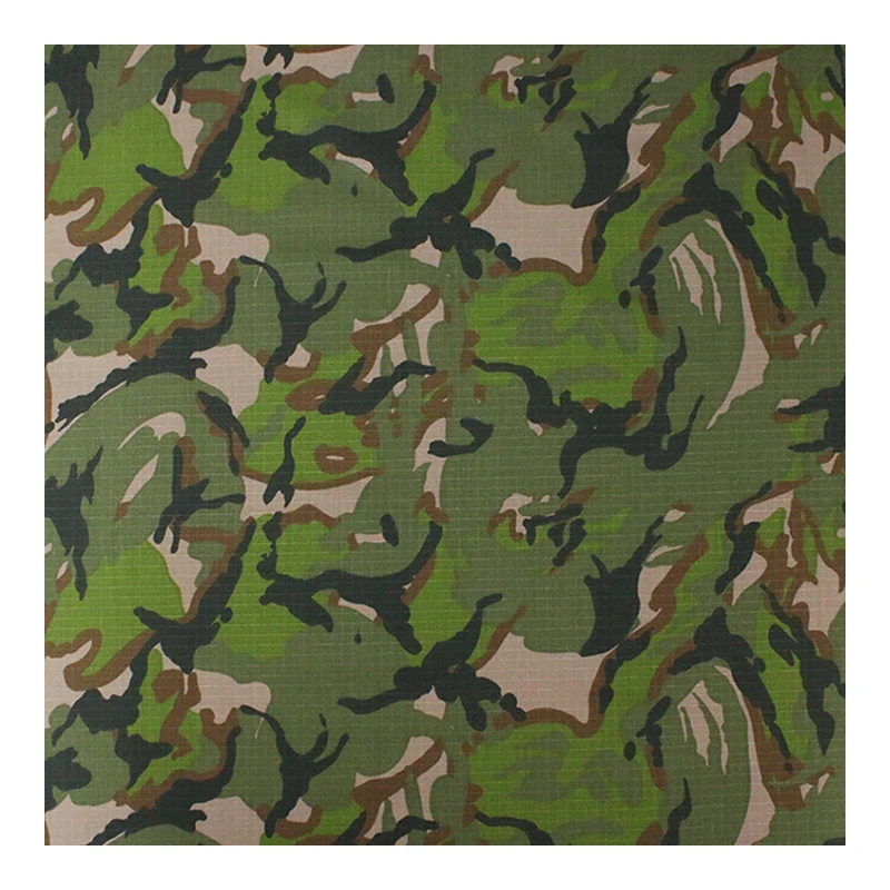 Big Five Leaf Camo tela de camuflaje táctica ripstop NYCO - imagen 3