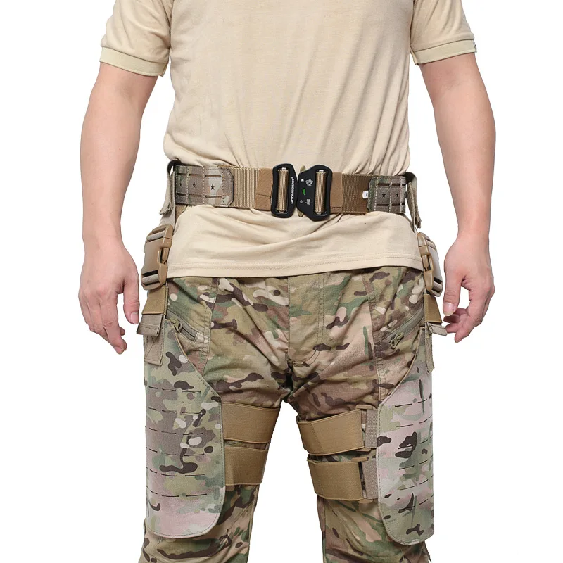 Chaleco táctico con protector de piernas sistema MOLLE - imagen 3