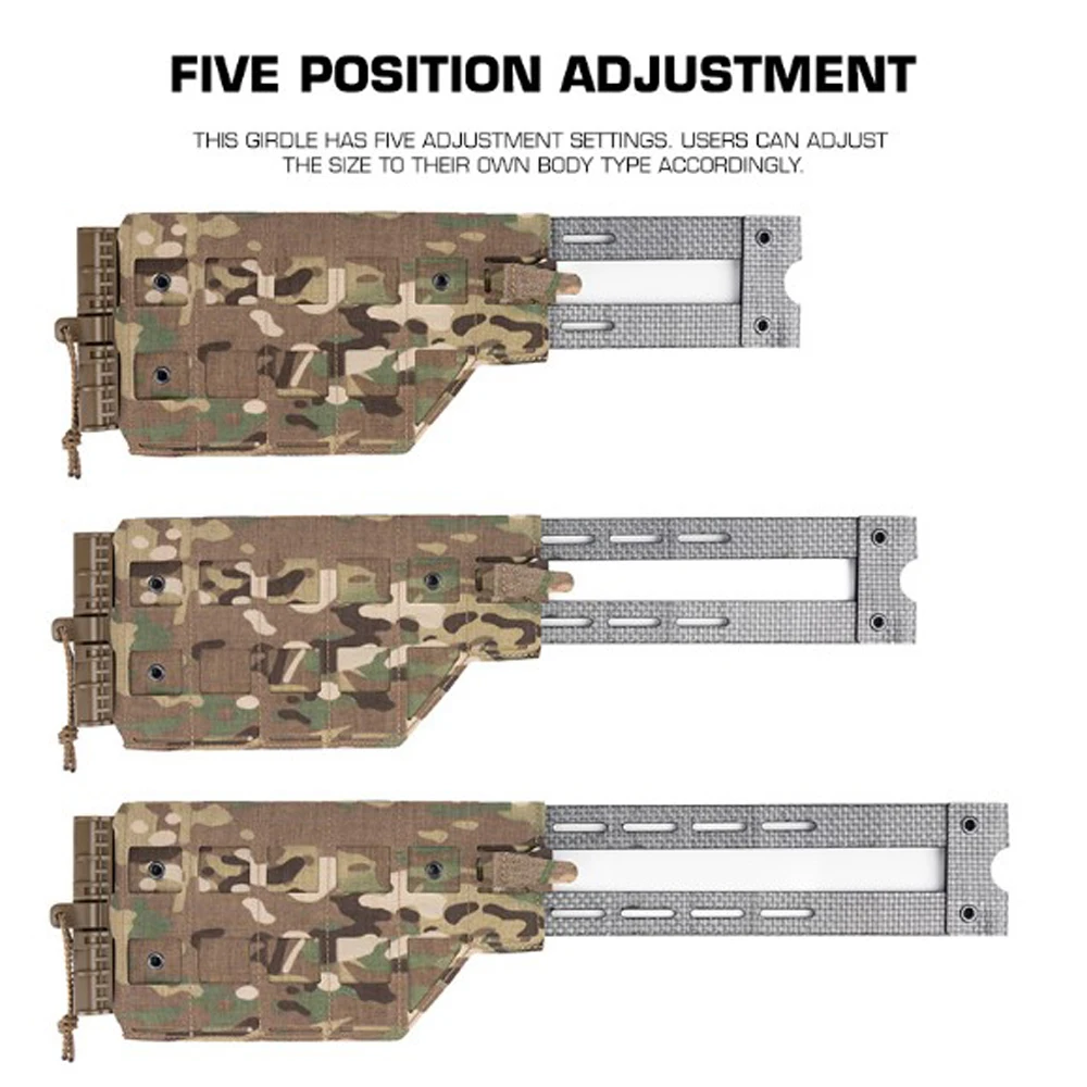 Cinturón táctico MOLLE portaplacas LV119 liberación rápida airsoft - imagen 3