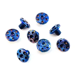 Tornillos M4 Torx T10 titanio CNC para mango de cuchillo plegable