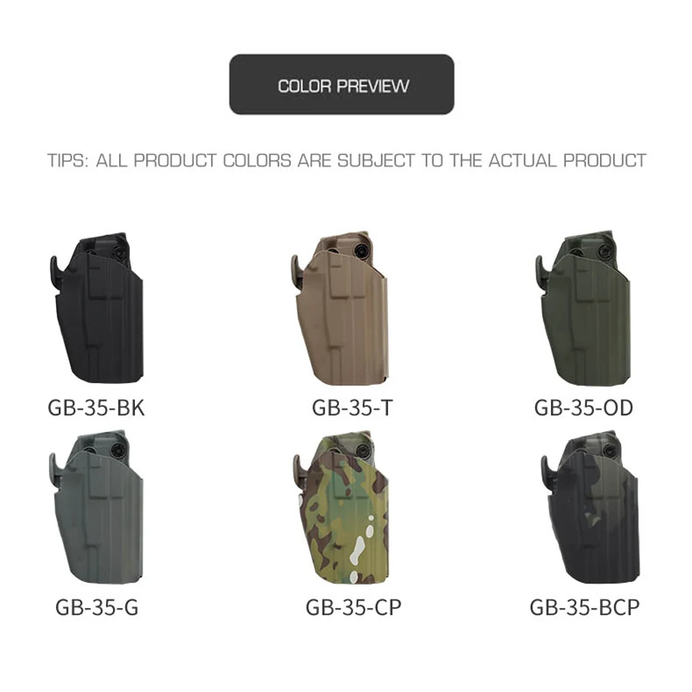 Funda táctica pistola universal ambidiestra ligera para airsoft - imagen 5