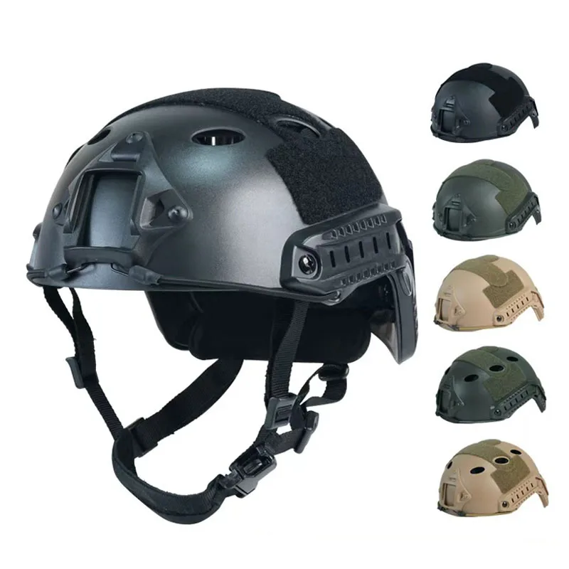 Casco táctico FAST airsoft de ABS reforzado para tiro y aire libre